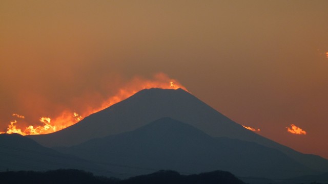 冬の富士山の画像１６枚目！
